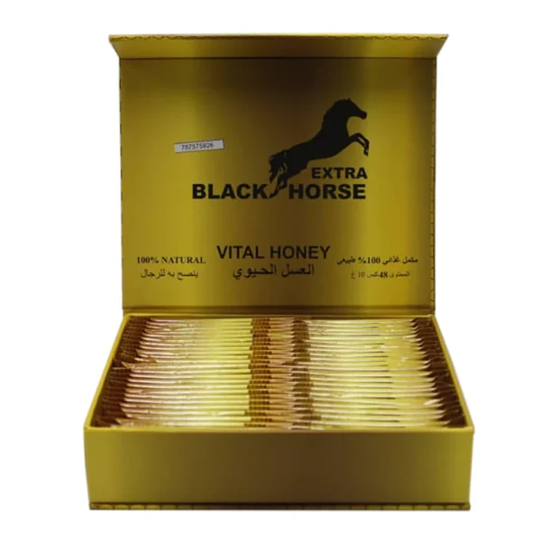 miel de malasia Black Horse Extra | Caja de 48 sobres de 10gr